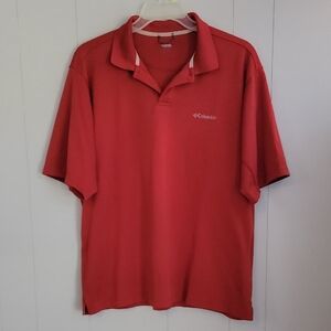 Columbia Omni Shade Men's Shirt XXL Red Short Sleeve